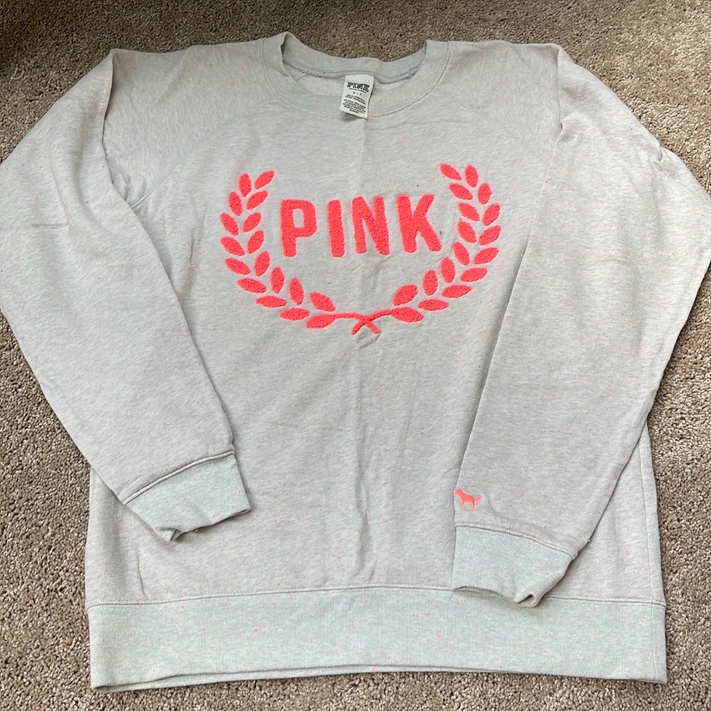 PINK Speckled Sweatshirt